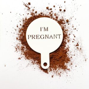 Coffee Stencil I'm pregnant