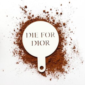 Coffee Stencil DIE FOR DIOR